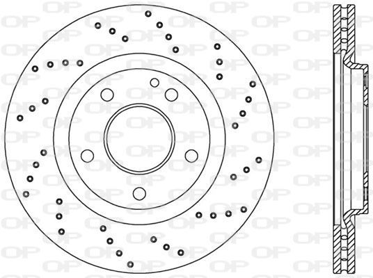 OPEN PARTS Тормозной диск BDRS2054.25